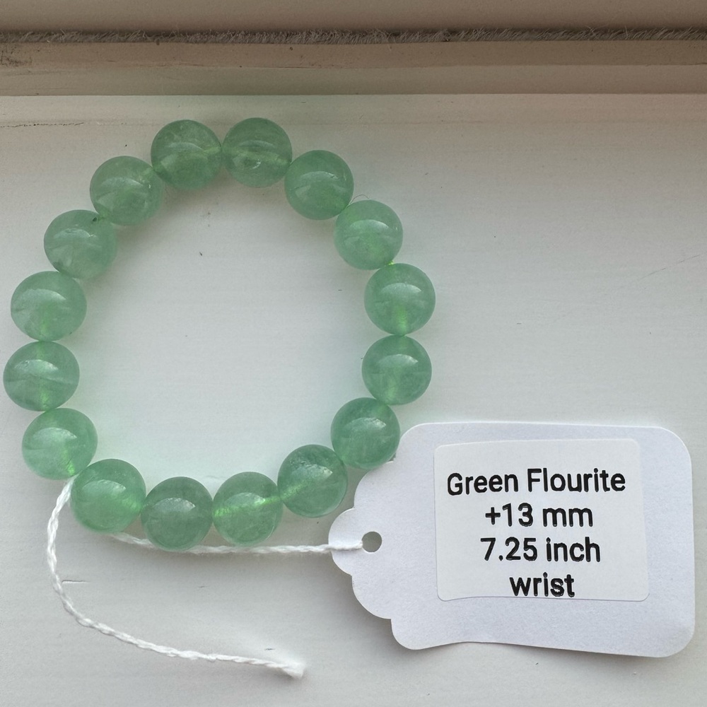Green Fluorite Beaded Bracelet